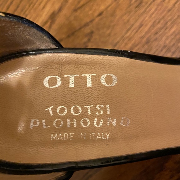 Otto Tootsi Plohound Leather open toe heels - Picture 2 of 7
